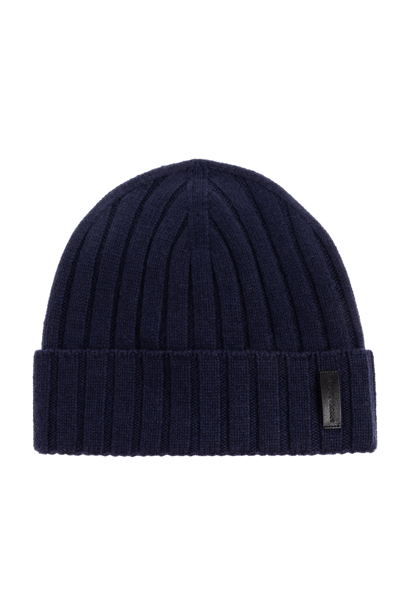 帽子 00s ARMANI Navy Wool Beanie Navy blue Wool hat Emporio Armani - Vitkac Canada